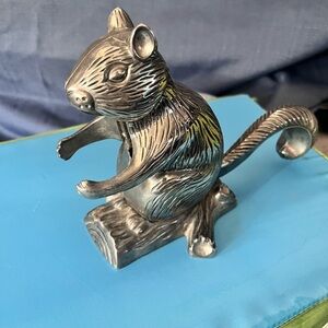 Pewter Squirrel NutCracker / Door Stop
#A-100